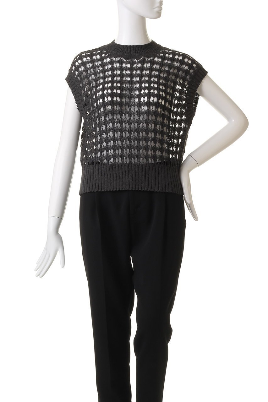 【ミズイロ インド/mizuiro ind】のpattern knitting c/neck vest ベスト 人気、トレンドファッション・服の通販 founy(ファニー) 　ファッション　Fashion　レディースファッション　Fashion for Women　トップス・カットソー　Cut & Sew Tops　ニット　Knit Tops & Sweaters　ベスト&ジレ / 重ね着スタイル　Vests & Gilets　カジュアルプルオーバー・ニットトップス　Pullovers & Knit Tops / Casual Pullovers　ショート　Short, Short Length　トレンド　Trend, Trending Now　ベスト　Vest, Waistcoat　other-2|ID: prp329100004608770 ipo3291000000032949110