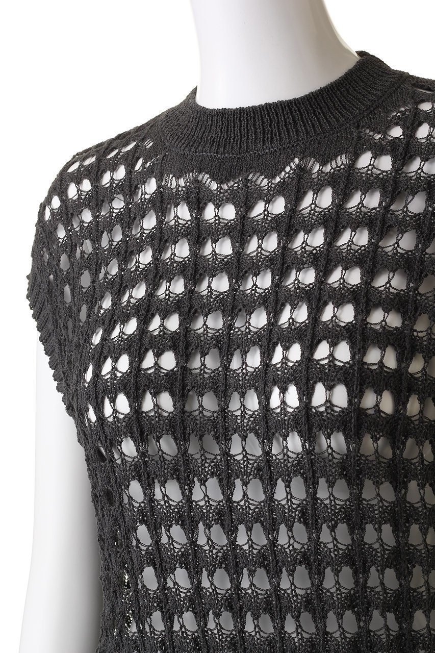 【ミズイロ インド/mizuiro ind】のpattern knitting c/neck vest ベスト 人気、トレンドファッション・服の通販 founy(ファニー) 　ファッション　Fashion　レディースファッション　Fashion for Women　トップス・カットソー　Cut & Sew Tops　ニット　Knit Tops & Sweaters　ベスト&ジレ / 重ね着スタイル　Vests & Gilets　カジュアルプルオーバー・ニットトップス　Pullovers & Knit Tops / Casual Pullovers　ショート　Short, Short Length　トレンド　Trend, Trending Now　ベスト　Vest, Waistcoat　other-5|ID: prp329100004608770 ipo3291000000032949129