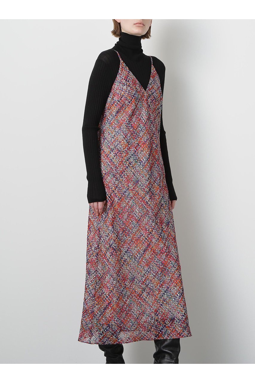 【ヒューエルミュージアム/hueLe Museum】の【STUMBLY】Printed Maxi Camisole Dress インテリア・キッズ・メンズ・レディースファッション・服の通販 founy(ファニー) 　ファッション　Fashion　レディースファッション　Fashion for Women　ワンピース　Dresses　フォーマル・パーティードレス・結婚式用ドレス　Elegant & Casual Dresses　チュニック　Tunic Tops & Dresses　キャミソール　Camisole, Spaghetti Strap Top　シンプル　Simple, Minimal　ジャカード／ジャガード　Jacquard, Woven Pattern　ジャケット　Jacket, Outerwear　タンク　Tank Top, Sleeveless Top　タートルネック　Turtleneck, High Neck　チュニック　Tunic, Long Top　ツイード　Twill, Twill Weave　ドレス　Dress, One-Piece　バイアス　Bias, Diagonal Cut　プリント　Print, Printed Pattern　マキシ　Maxi, Full Length　ロング　Long, Long-Length　新作・新入荷　New Arrivals / New In　無地　Plain, Solid Color　不明色|ID: prp329100004608771 ipo3291000000032949126