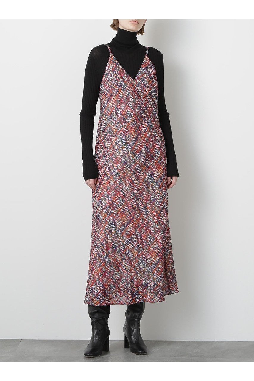 【ヒューエルミュージアム/hueLe Museum】の【STUMBLY】Printed Maxi Camisole Dress 人気、トレンドファッション・服の通販 founy(ファニー) 　ファッション　Fashion　レディースファッション　Fashion for Women　ワンピース　Dresses　フォーマル・パーティードレス・結婚式用ドレス　Elegant & Casual Dresses　チュニック　Tunic Tops & Dresses　キャミソール　Camisole, Spaghetti Strap Top　シンプル　Simple, Minimal　ジャカード／ジャガード　Jacquard, Woven Pattern　ジャケット　Jacket, Outerwear　タンク　Tank Top, Sleeveless Top　タートルネック　Turtleneck, High Neck　チュニック　Tunic, Long Top　ツイード　Twill, Twill Weave　ドレス　Dress, One-Piece　バイアス　Bias, Diagonal Cut　プリント　Print, Printed Pattern　マキシ　Maxi, Full Length　ロング　Long, Long-Length　新作・新入荷　New Arrivals / New In　無地　Plain, Solid Color　other-3|ID: prp329100004608771 ipo3291000000032949136