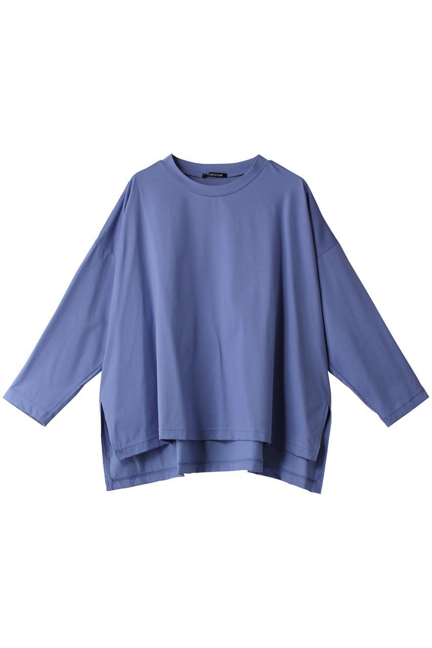 【ミズイロ インド/mizuiro ind】のhi-gauge c/neck wide PO プルオーバー インテリア・キッズ・メンズ・レディースファッション・服の通販 founy(ファニー) 　ファッション　Fashion　レディースファッション　Fashion for Women　トップス・カットソー　Cut & Sew Tops　ニット　Knit Tops & Sweaters　カジュアルプルオーバー・ニットトップス　Pullovers & Knit Tops / Casual Pullovers　シンプル　Simple, Minimal　スリット　Slit, Slit Detail　ワイド　Wide, Wide Fit　定番　Standard, Basic Item　春　Spring　l.blue|ID: prp329100004608772 ipo3291000000032949156