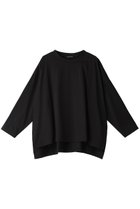 【ミズイロ インド/mizuiro ind】のhi-gauge c/neck wide PO プルオーバー 人気、トレンドファッション・服の通販 founy(ファニー) ファッション Fashion レディースファッション Fashion for Women トップス・カットソー Cut & Sew Tops ニット Knit Tops & Sweaters カジュアルプルオーバー・ニットトップス Pullovers & Knit Tops / Casual Pullovers シンプル Simple, Minimal スリット Slit, Slit Detail ワイド Wide, Wide Fit 定番 Standard, Basic Item 春 Spring thumbnail black|ID: prp329100004608772 ipo3291000000032949168
