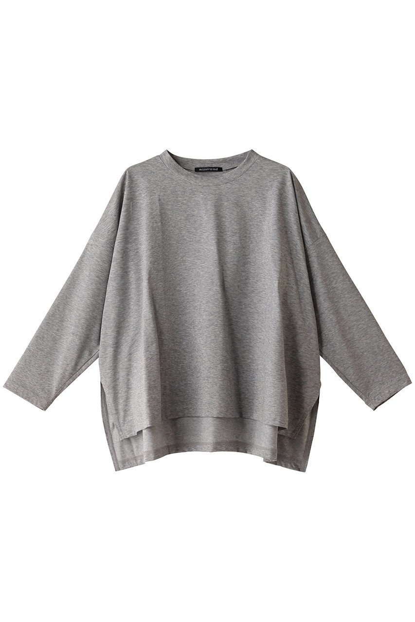 【ミズイロ インド/mizuiro ind】のhi-gauge c/neck wide PO プルオーバー インテリア・キッズ・メンズ・レディースファッション・服の通販 founy(ファニー) 　ファッション　Fashion　レディースファッション　Fashion for Women　トップス・カットソー　Cut & Sew Tops　ニット　Knit Tops & Sweaters　カジュアルプルオーバー・ニットトップス　Pullovers & Knit Tops / Casual Pullovers　シンプル　Simple, Minimal　スリット　Slit, Slit Detail　ワイド　Wide, Wide Fit　定番　Standard, Basic Item　春　Spring　gray|ID: prp329100004608772 ipo3291000000032949172