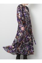 【ヒューエルミュージアム/hueLe Museum】の【STUMBLY】Printed Pleats Dress ブラック|ID:prp329100004608773