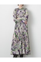 【ヒューエルミュージアム/hueLe Museum】の【STUMBLY】Printed Pleats Dress グレー|ID:prp329100004608773