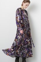 【ヒューエルミュージアム/hueLe Museum】の【STUMBLY】Printed Pleats Dress ブラック|ID:prp329100004608773