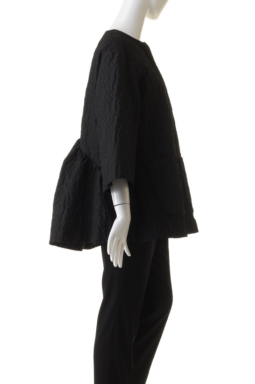 【デザイン ワークス/DESIGN WORKS】の膨れJQバックギャザーコート 人気、トレンドファッション・服の通販 founy(ファニー) 　ファッション　Fashion　レディースファッション　Fashion for Women　アウター　Coat / Outerwear Collection　コート・ロングコート・ピーコート　Long Coats, Peacoats & More　エレガント 上品　Elegant　ギャザー　Gathered, Ruffled　ショート　Short, Short Length　シンプル　Simple, Minimal　フラワー　Flower, Floral　other-3|ID: prp329100004608774 ipo3291000000032949200