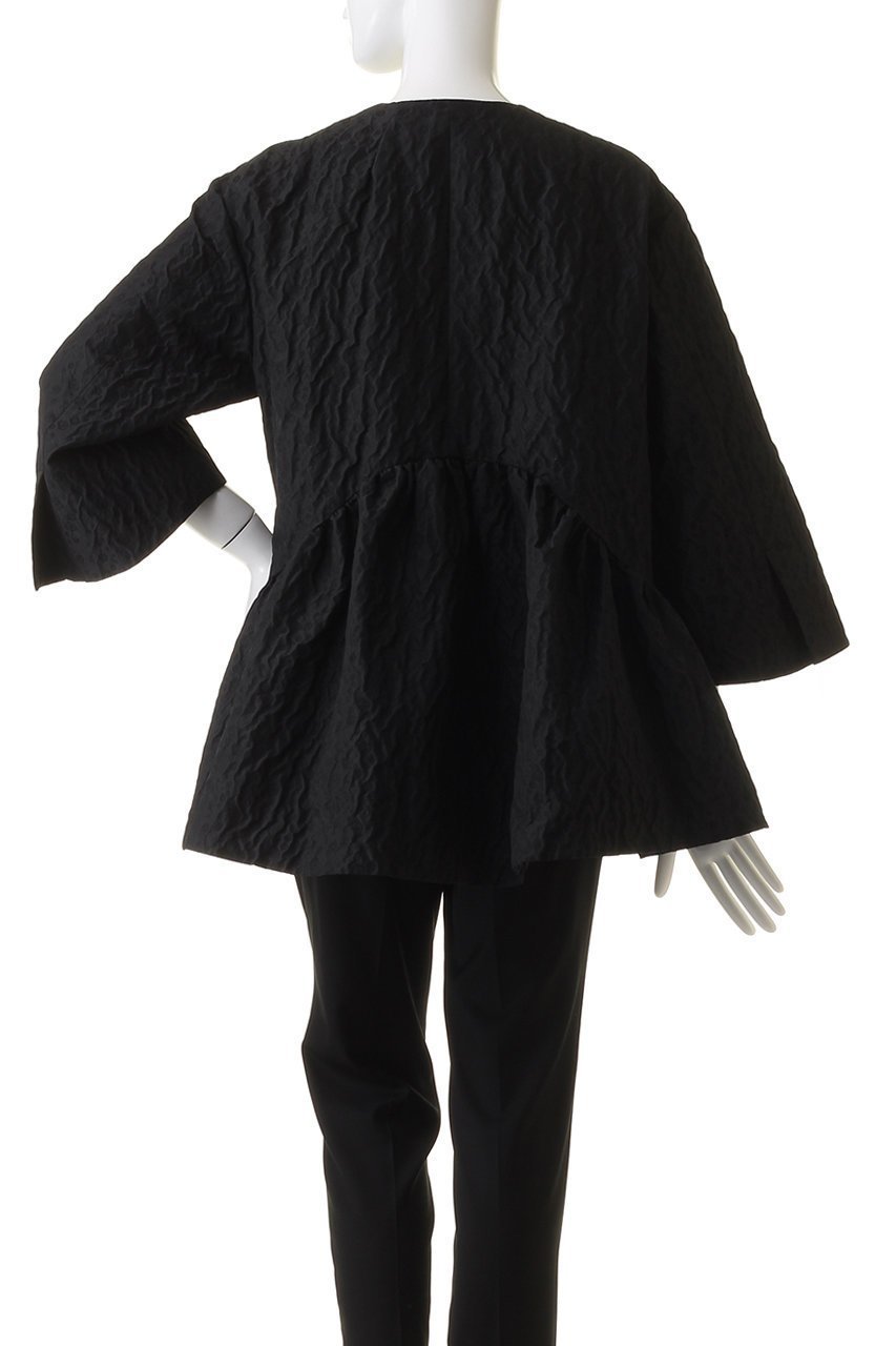 【デザイン ワークス/DESIGN WORKS】の膨れJQバックギャザーコート 人気、トレンドファッション・服の通販 founy(ファニー) 　ファッション　Fashion　レディースファッション　Fashion for Women　アウター　Coat / Outerwear Collection　コート・ロングコート・ピーコート　Long Coats, Peacoats & More　エレガント 上品　Elegant　ギャザー　Gathered, Ruffled　ショート　Short, Short Length　シンプル　Simple, Minimal　フラワー　Flower, Floral　other-4|ID: prp329100004608774 ipo3291000000032949206