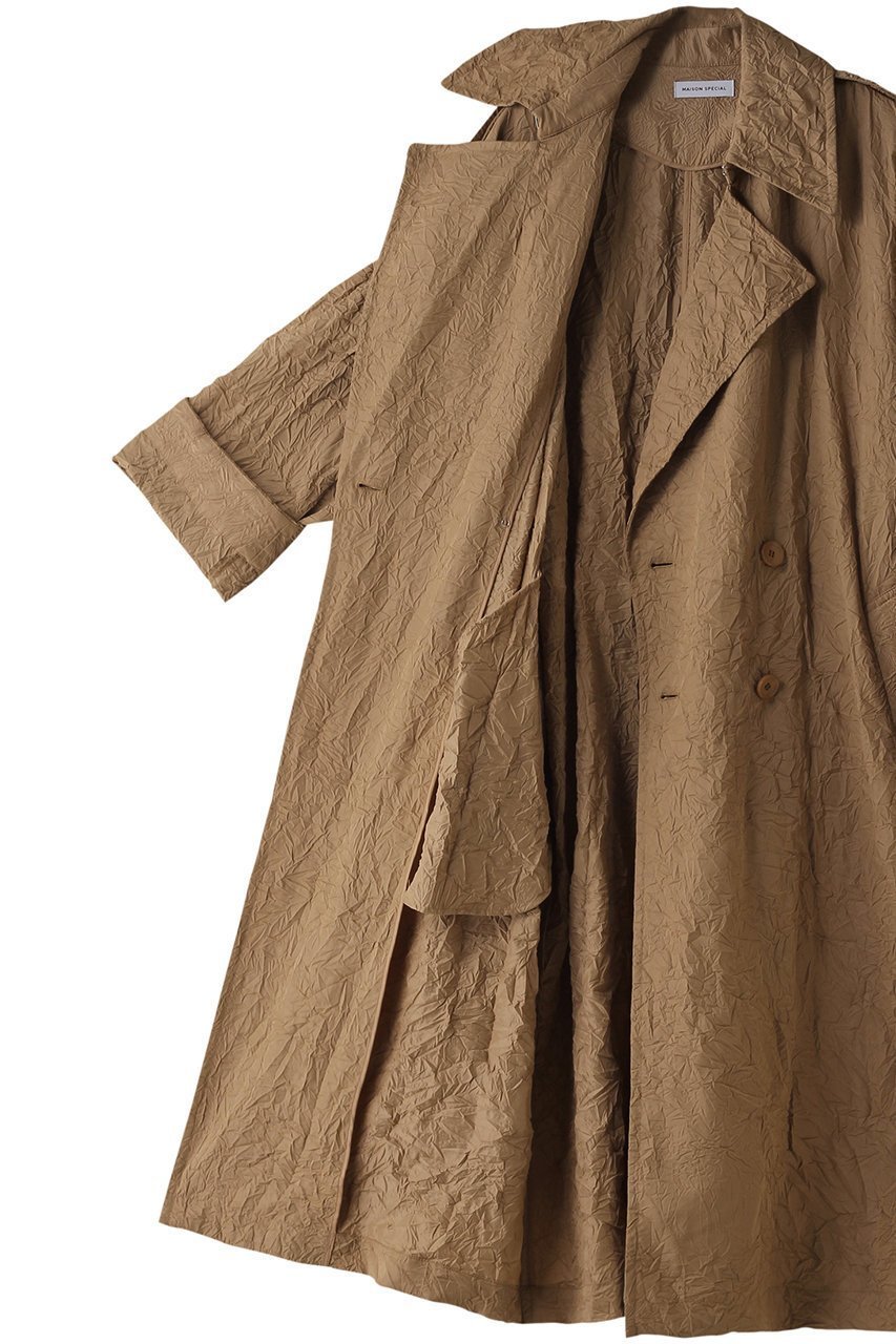 【メゾンスペシャル/MAISON SPECIAL】のWasher Pleats Trench Coat/ワッシャープリーツトレンチコート 人気、トレンドファッション・服の通販 founy(ファニー) 　ファッション　Fashion　レディースファッション　Fashion for Women　アウター　Coat / Outerwear Collection　コート・ロングコート・ピーコート　Long Coats, Peacoats & More　トレンチコート / 春秋の定番アウター　Trench Coats　インナー　Innerwear　エアリー　Airy Texture　シアー　Sheer, See-Through　ジャケット　Jacket, Outerwear　ロング　Long, Long-Length　春　Spring　other-6|ID: prp329100004608775 ipo3291000000035064584