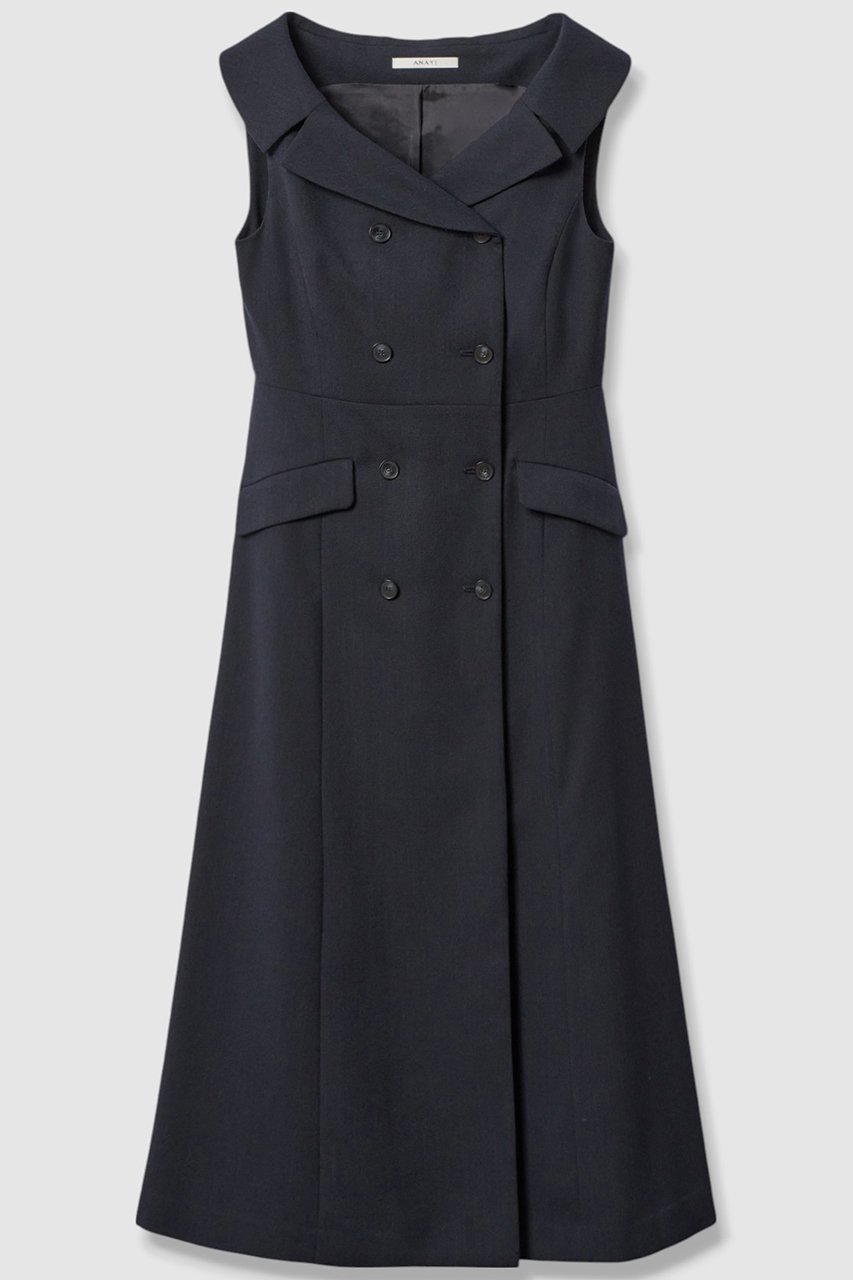 【アナイ/ANAYI】のポリツイルオフショルワンピース 人気、トレンドファッション・服の通販 founy(ファニー) 　ファッション　Fashion　レディースファッション　Fashion for Women　ワンピース　Dresses　チュニック　Tunic Tops & Dresses　おすすめ　Recommended / Our Picks　インナー　Innerwear　エレガント 上品　Elegant　カットソー　Cut and Sewn Top　チュニック　Tunic, Long Top　ツイード　Twill, Twill Weave　フロント　Front, Front Design　ロング　Long, Long-Length　新作・新入荷　New Arrivals / New In　other-3|ID: prp329100004608776 ipo3291000000032949256