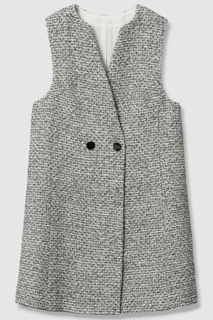 【アナイ/ANAYI】のラメファンシーツイードジレ ワンピース 人気、トレンドファッション・服の通販 founy(ファニー) 　ファッション　Fashion　レディースファッション　Fashion for Women　アウター　Coat / Outerwear Collection　ワンピース　Dresses　チュニック　Tunic Tops & Dresses　おすすめ　Recommended / Our Picks　セットアップ　Set-Up, Coordinated Outfit　チュニック　Tunic, Long Top　ツイード　Twill, Twill Weave　ミニスカート　Mini Skirt, Short Skirt　メランジ　Melange, Mixed Yarn　モノトーン　Monotone, Black and White　新作・新入荷　New Arrivals / New In　 other-1|ID: prp329100004608778 ipo3291000000032949272