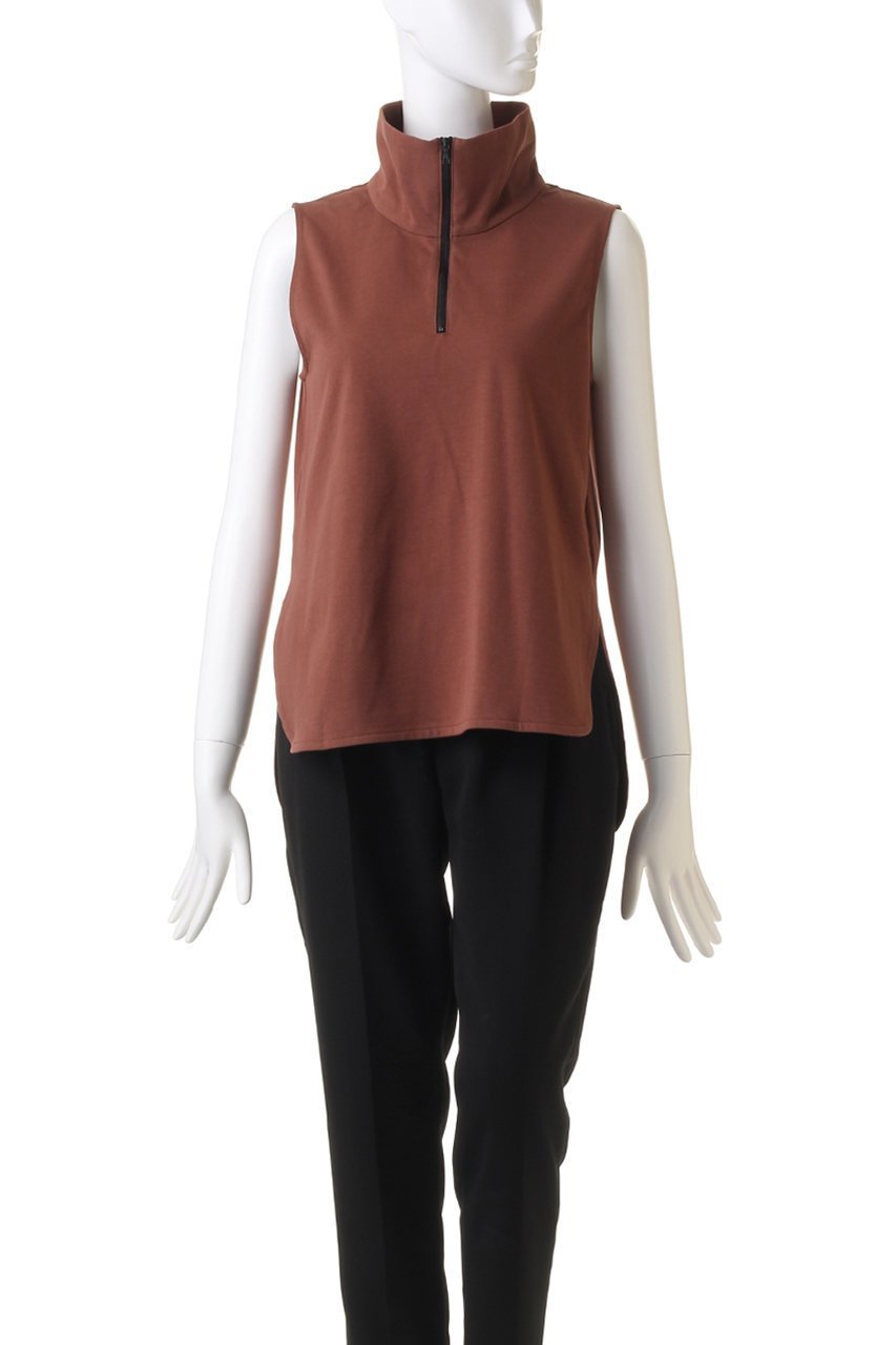 【プレインピープル/PLAIN PEOPLE】のオーガニック天竺ハーフジッププルオーバー 人気、トレンドファッション・服の通販 founy(ファニー) 　ファッション　Fashion　レディースファッション　Fashion for Women　トップス・カットソー　Cut & Sew Tops　ニット　Knit Tops & Sweaters　カジュアルプルオーバー・ニットトップス　Pullovers & Knit Tops / Casual Pullovers　オーガニック　Organic Cotton　スポーティ　Sporty, Casual Athletic　ハイネック　High Neck, Mock Neck　バランス　Balance, Style Balance　ベスト　Vest, Waistcoat　other-2|ID: prp329100004608779 ipo3291000000035042223