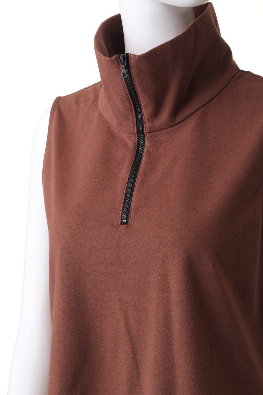 【プレインピープル/PLAIN PEOPLE】のオーガニック天竺ハーフジッププルオーバー 人気、トレンドファッション・服の通販 founy(ファニー) 　ファッション　Fashion　レディースファッション　Fashion for Women　トップス・カットソー　Cut & Sew Tops　ニット　Knit Tops & Sweaters　カジュアルプルオーバー・ニットトップス　Pullovers & Knit Tops / Casual Pullovers　オーガニック　Organic Cotton　スポーティ　Sporty, Casual Athletic　ハイネック　High Neck, Mock Neck　バランス　Balance, Style Balance　ベスト　Vest, Waistcoat　再入荷　Restock / Back in Stock　other-5|ID: prp329100004608779 ipo3291000000035898718