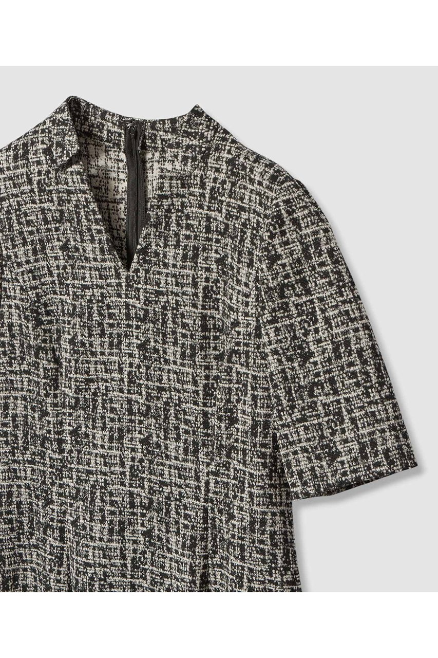 【アナイ/ANAYI】のツイーディージャガードキーホールネック ワンピース 人気、トレンドファッション・服の通販 founy(ファニー) 　ファッション　Fashion　レディースファッション　Fashion for Women　ワンピース　Dresses　チュニック　Tunic Tops & Dresses　おすすめ　Recommended / Our Picks　カッティング　Cutting Detail　ジャカード／ジャガード　Jacquard, Woven Pattern　ストレッチ　Stretch, Stretchy Fabric　セットアップ　Set-Up, Coordinated Outfit　チュニック　Tunic, Long Top　ツイード　Twill, Twill Weave　デコルテ　Décolleté, Neckline　ブルゾン　Blouson, Bomber Jacket　ポケット　Pocket, Pocket Detail　ロング　Long, Long-Length　エレガント 上品　Elegant　新作・新入荷　New Arrivals / New In　秋　Autumn　A/W・秋冬　Autumn/Winter　other-3|ID: prp329100004608782 ipo3291000000032949344