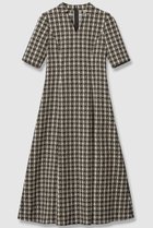 【アナイ/ANAYI】のツイーディージャガードキーホールネック ワンピース ベージュ|ID: prp329100004608782 ipo3291000000035964049