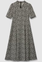 【アナイ/ANAYI】のツイーディージャガードキーホールネック ワンピース ブラック|ID: prp329100004608782 ipo3291000000035964050