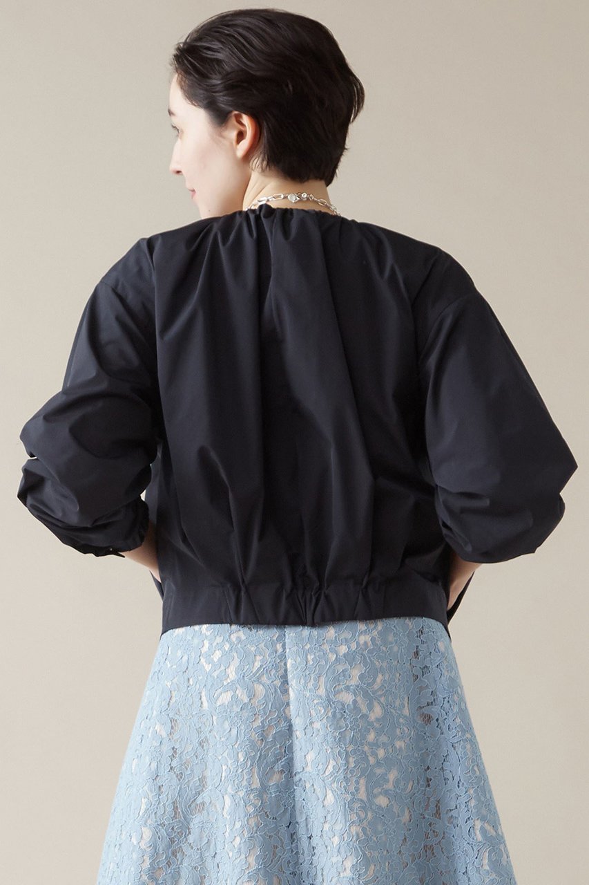 【マルティニーク/martinique】のタフタギャザーブルゾン 人気、トレンドファッション・服の通販 founy(ファニー) 　ファッション　Fashion　レディースファッション　Fashion for Women　アウター　Coat / Outerwear Collection　レディースジャケット・軽アウター　Jackets　ブルゾンジャケット・スポーティアウター　Blouson Jackets　ギャザー　Gathered, Ruffled　ジャケット　Jacket, Outerwear　ストレッチ　Stretch, Stretchy Fabric　タフタ　Taffeta, Structured Fabric　フィット　Fit, Slim Fit　フロント　Front, Front Design　ブラウジング　Blouson Silhouette, Cinched Waist　ブルゾン　Blouson, Bomber Jacket　エレガント 上品　Elegant　other-3|ID: prp329100004608788 ipo3291000000032949508
