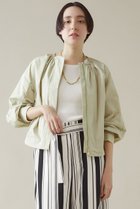 【マルティニーク/martinique】のタフタギャザーブルゾン 人気、トレンドファッション・服の通販 founy(ファニー) ファッション Fashion レディースファッション Fashion for Women アウター Coat / Outerwear Collection レディースジャケット・軽アウター Jackets ブルゾンジャケット・スポーティアウター Blouson Jackets ギャザー Gathered, Ruffled ジャケット Jacket, Outerwear ストレッチ Stretch, Stretchy Fabric タフタ Taffeta, Structured Fabric フィット Fit, Slim Fit フロント Front, Front Design ブラウジング Blouson Silhouette, Cinched Waist ブルゾン Blouson, Bomber Jacket エレガント 上品 Elegant thumbnail グリーン|ID: prp329100004608788 ipo3291000000035042100