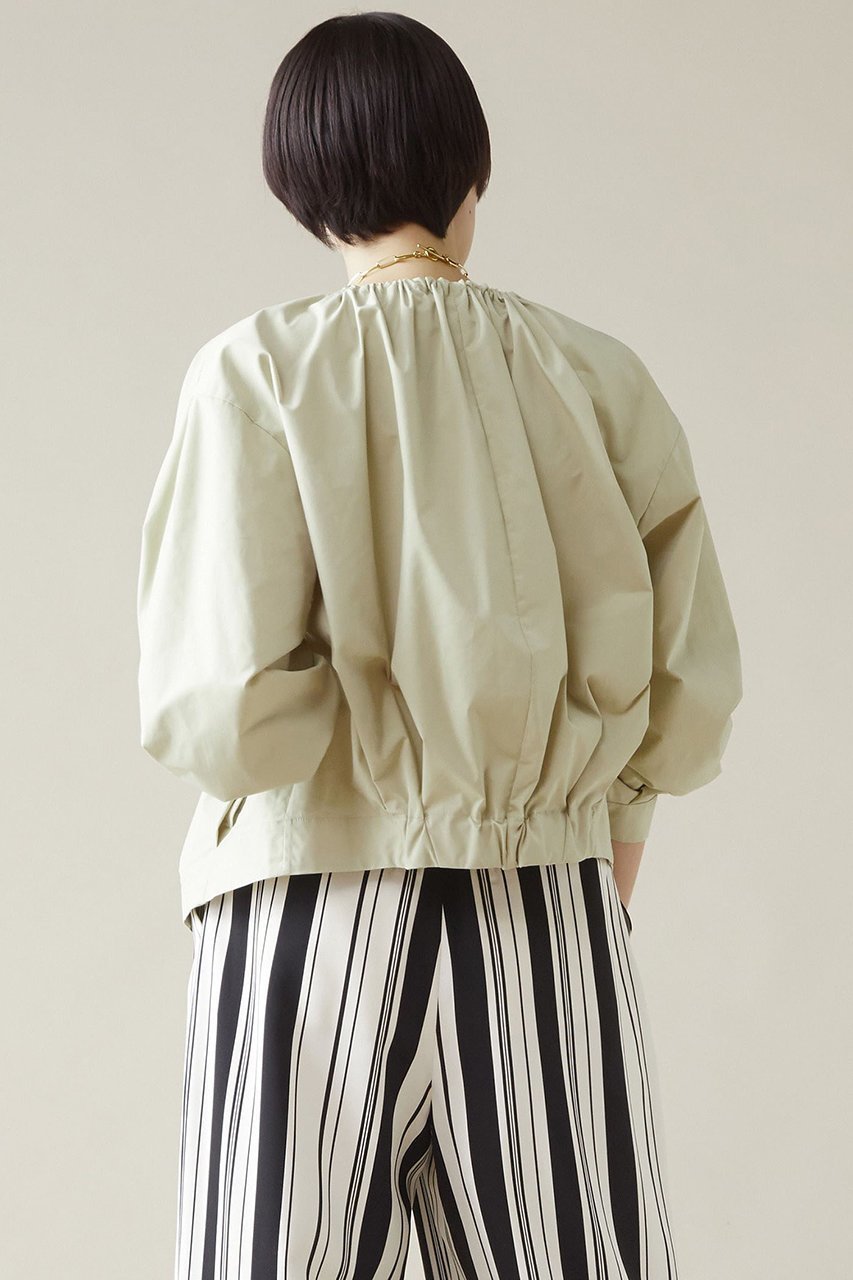 【マルティニーク/martinique】のタフタギャザーブルゾン 人気、トレンドファッション・服の通販 founy(ファニー) 　ファッション　Fashion　レディースファッション　Fashion for Women　アウター　Coat / Outerwear Collection　レディースジャケット・軽アウター　Jackets　ブルゾンジャケット・スポーティアウター　Blouson Jackets　ギャザー　Gathered, Ruffled　ジャケット　Jacket, Outerwear　ストレッチ　Stretch, Stretchy Fabric　タフタ　Taffeta, Structured Fabric　フィット　Fit, Slim Fit　フロント　Front, Front Design　ブラウジング　Blouson Silhouette, Cinched Waist　ブルゾン　Blouson, Bomber Jacket　エレガント 上品　Elegant　other-3|ID: prp329100004608788 ipo3291000000035042107