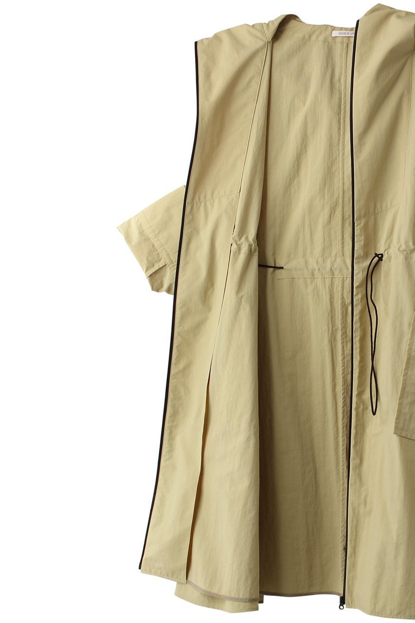 【ハウス オブ ロータス/HOUSE OF LOTUS】のAラインポンチョコート 人気、トレンドファッション・服の通販 founy(ファニー) 　ファッション　Fashion　レディースファッション　Fashion for Women　アウター　Coat / Outerwear Collection　コート・ロングコート・ピーコート　Long Coats, Peacoats & More　ポンチョ・ケープコート　Ponchos & Capes　アウトドア　Outdoor Clothing　ドローコード　Drawcord, Drawstring Cord　フォルム　Silhouette, Form　ポンチョ　Poncho, Cape Style　ロング　Long, Long-Length　ワッシャー　Washer, Crinkled Finish　other-6|ID: prp329100004608789 ipo3291000000032949525