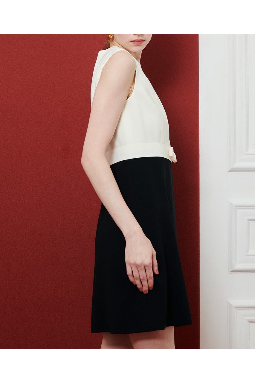 【アルアバイル/allureville】の【Loulou Willoughby】バイカラーリボンワンピース 人気、トレンドファッション・服の通販 founy(ファニー) 　ファッション　Fashion　レディースファッション　Fashion for Women　ワンピース　Dresses　チュニック　Tunic Tops & Dresses　おすすめ　Recommended / Our Picks　チュニック　Tunic, Long Top　リボン　Ribbon, Bow　エレガント 上品　Elegant　新作・新入荷　New Arrivals / New In　other-7|ID: prp329100004608791 ipo3291000000032949585