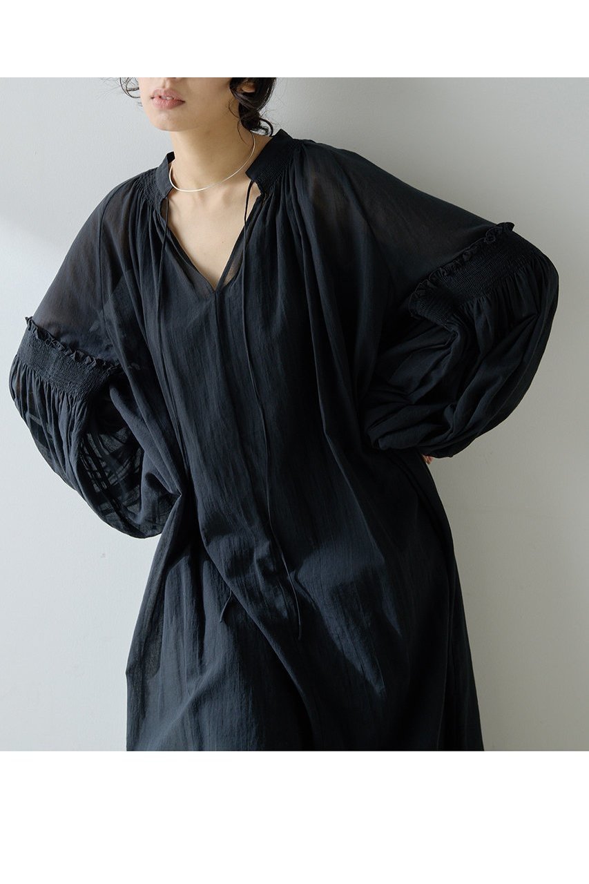 【ウィムガゼット/Whim Gazette】のコットンシフォンワンピース 人気、トレンドファッション・服の通販 founy(ファニー) 　ファッション　Fashion　レディースファッション　Fashion for Women　ワンピース　Dresses　チュニック　Tunic Tops & Dresses　ギャザー　Gathered, Ruffled　シフォン　Chiffon, Lightweight Fabric　チュニック　Tunic, Long Top　ハイネック　High Neck, Mock Neck　フェミニン　Feminine, Girly　フレア　Flare, Flared　ベビー　Baby, Babywear　ロング　Long, Long-Length　新作・新入荷　New Arrivals / New In　長袖　Long Sleeve, Full Sleeve　other-2|ID: prp329100004608794 ipo3291000000032949622