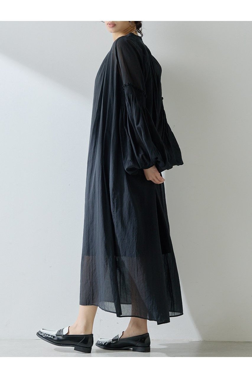 【ウィムガゼット/Whim Gazette】のコットンシフォンワンピース 人気、トレンドファッション・服の通販 founy(ファニー) 　ファッション　Fashion　レディースファッション　Fashion for Women　ワンピース　Dresses　チュニック　Tunic Tops & Dresses　ギャザー　Gathered, Ruffled　シフォン　Chiffon, Lightweight Fabric　チュニック　Tunic, Long Top　ハイネック　High Neck, Mock Neck　フェミニン　Feminine, Girly　フレア　Flare, Flared　ベビー　Baby, Babywear　ロング　Long, Long-Length　新作・新入荷　New Arrivals / New In　長袖　Long Sleeve, Full Sleeve　other-3|ID: prp329100004608794 ipo3291000000032949628