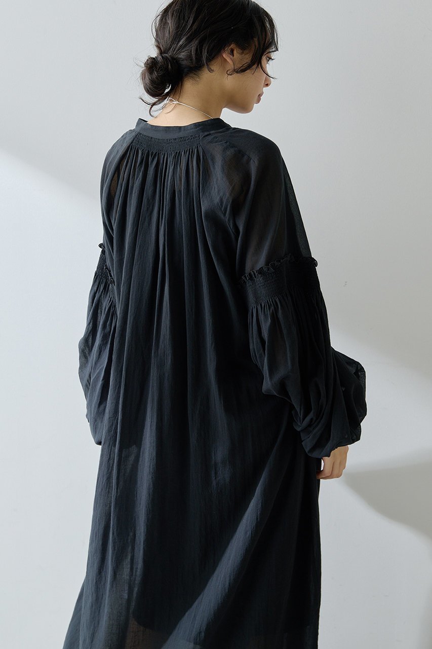 【ウィムガゼット/Whim Gazette】のコットンシフォンワンピース 人気、トレンドファッション・服の通販 founy(ファニー) 　ファッション　Fashion　レディースファッション　Fashion for Women　ワンピース　Dresses　チュニック　Tunic Tops & Dresses　ギャザー　Gathered, Ruffled　シフォン　Chiffon, Lightweight Fabric　チュニック　Tunic, Long Top　ハイネック　High Neck, Mock Neck　フェミニン　Feminine, Girly　フレア　Flare, Flared　ベビー　Baby, Babywear　ロング　Long, Long-Length　新作・新入荷　New Arrivals / New In　長袖　Long Sleeve, Full Sleeve　other-5|ID: prp329100004608794 ipo3291000000032949639