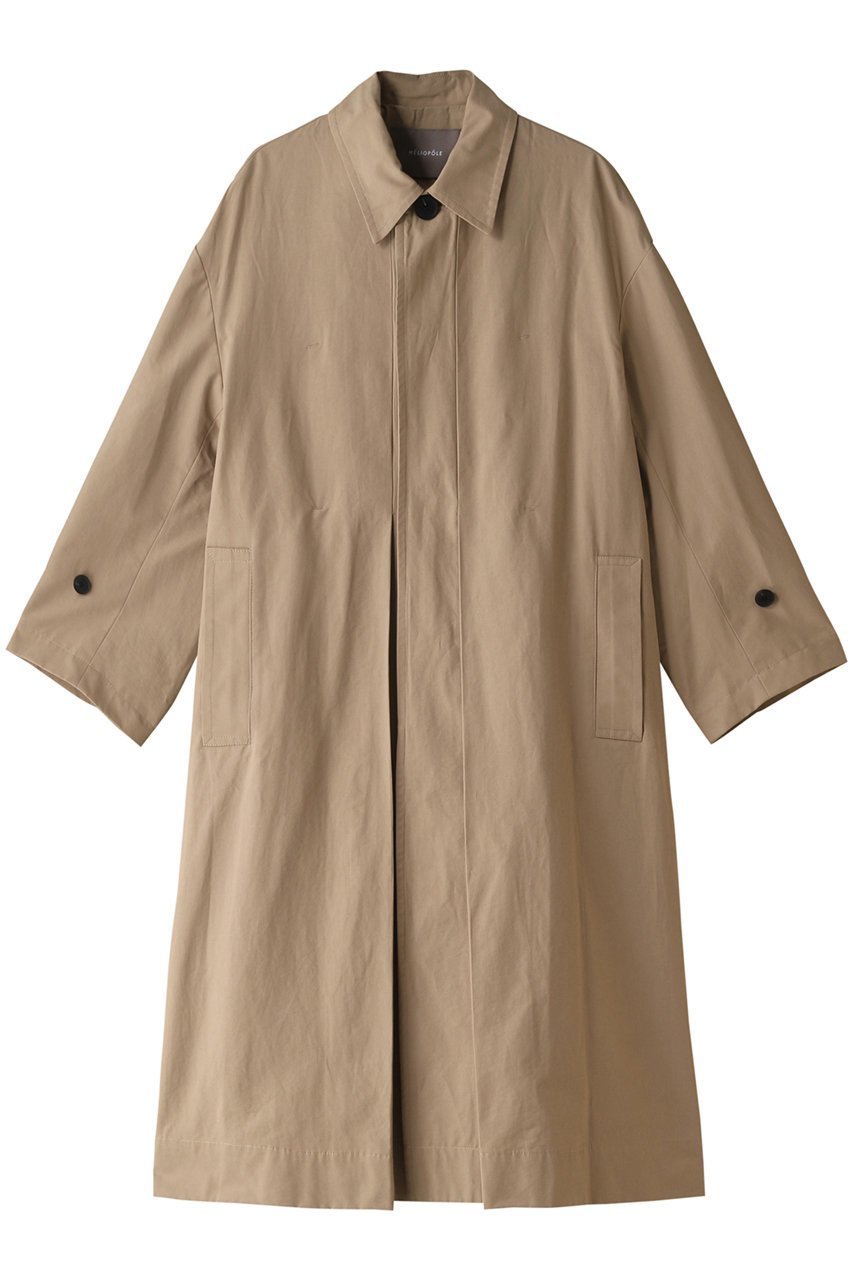 【エリオポール/heliopole】のフロントタックコート インテリア・キッズ・メンズ・レディースファッション・服の通販 founy(ファニー) 　ファッション　Fashion　レディースファッション　Fashion for Women　アウター　Coat / Outerwear Collection　コート・ロングコート・ピーコート　Long Coats, Peacoats & More　シンプル　Simple, Minimal　フロント　Front, Front Design　ベーシック　Basic, Essential　ロング　Long, Long-Length　ベージュ|ID: prp329100004608795 ipo3291000000032949605