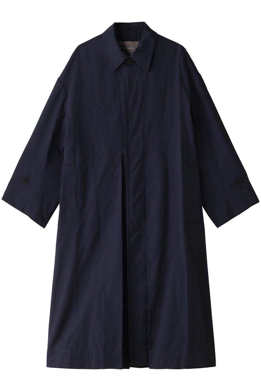 【エリオポール/heliopole】のフロントタックコート インテリア・キッズ・メンズ・レディースファッション・服の通販 founy(ファニー) 　ファッション　Fashion　レディースファッション　Fashion for Women　アウター　Coat / Outerwear Collection　コート・ロングコート・ピーコート　Long Coats, Peacoats & More　シンプル　Simple, Minimal　フロント　Front, Front Design　ベーシック　Basic, Essential　ロング　Long, Long-Length　ネイビー|ID: prp329100004608795 ipo3291000000032949611