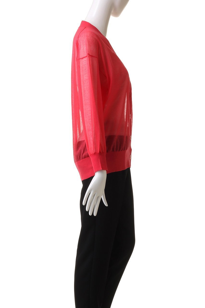 【エリオポール/heliopole】のシアーVネックカーディガン 人気、トレンドファッション・服の通販 founy(ファニー) 　ファッション　Fashion　レディースファッション　Fashion for Women　トップス・カットソー　Cut & Sew Tops　ニット　Knit Tops & Sweaters　カーディガン・羽織り　Layered Style Cardigans　Vネックトップス　V-Neck Tops / V-Cut Neckline Shirts　おすすめ　Recommended / Our Picks　カーディガン　Cardigan, Knitwear　シアー　Sheer, See-Through　セットアップ　Set-Up, Coordinated Outfit　夏　Summer　春　Spring　S/S・春夏　SS, Spring/Summer, Warm Season　other-3|ID: prp329100004608797 ipo3291000000032949720