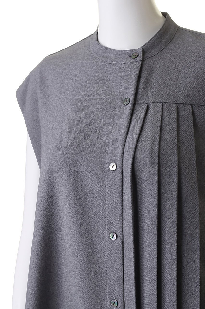 【ミディウミソリッド/MIDIUMISOLID】のasymmetry pleated n/slv OP ワンピース 人気、トレンドファッション・服の通販 founy(ファニー) 　ファッション　Fashion　レディースファッション　Fashion for Women　ワンピース　Dresses　チュニック　Tunic Tops & Dresses　チュニック　Tunic, Long Top　プリーツ　Pleats, Pleated　ロング　Long, Long-Length　other-5|ID: prp329100004608799 ipo3291000000032949759