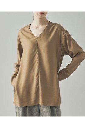 【カレンソロジー/Curensology】のキュプラツイル2WAYブラウス 人気、トレンドファッション・服の通販 founy(ファニー) ファッション Fashion レディースファッション Fashion for Women トップス・カットソー Cut & Sew Tops シャツ・ブラウス・オフィスカジュアル Elegant Blouses & Button-Ups エレガント 上品 Elegant キュプラ Cupro, Eco Fabric シンプル Simple, Minimal スタイリッシュ Stylish, Fashionable スリット Slit, Slit Detail スリーブ Sleeve, Long Sleeve / Short Sleeve ビンテージ Vintage, Retro Style フォーマル Formal, Dressy ロング Long, Long-Length 新作・新入荷 New Arrivals / New In |ID:prp329100004608800