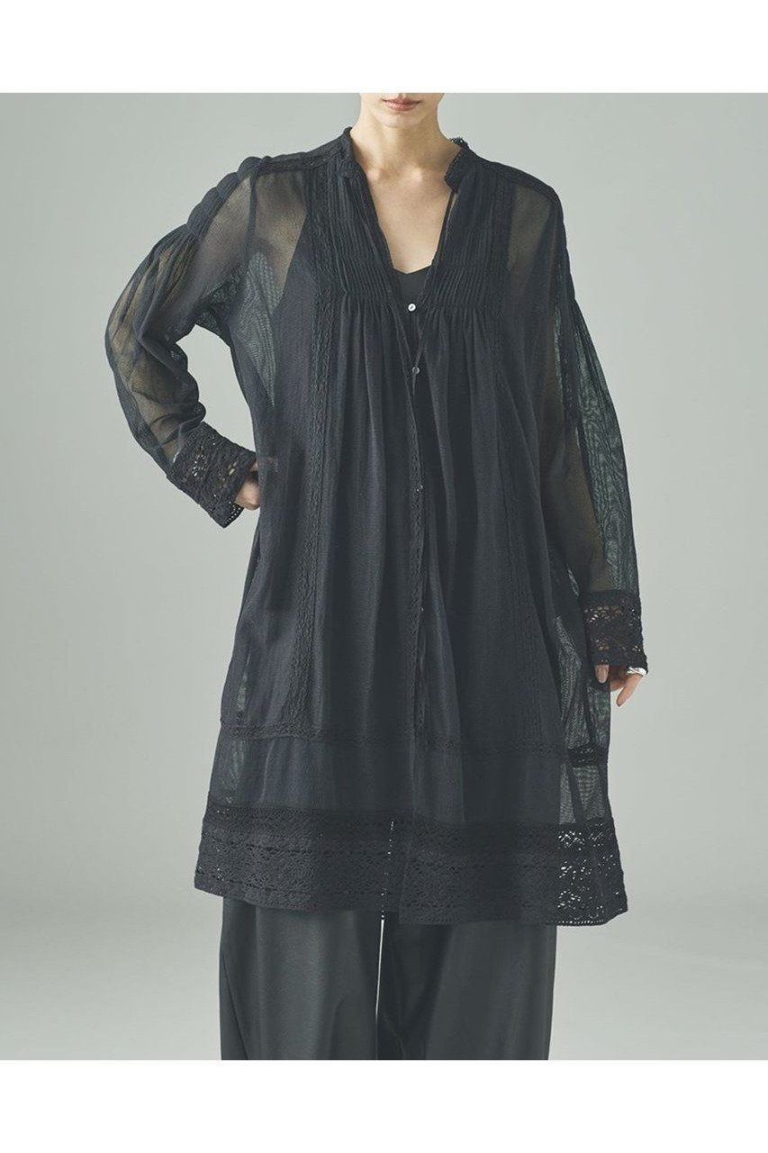 【カレンソロジー/Curensology】のコットンメッシュブラウス 人気、トレンドファッション・服の通販 founy(ファニー) 　ファッション　Fashion　レディースファッション　Fashion for Women　トップス・カットソー　Cut & Sew Tops　シャツ・ブラウス・オフィスカジュアル　Elegant Blouses & Button-Ups　おすすめ　Recommended / Our Picks　インド　Indian Textile　インナー　Innerwear　サテン　Satin, Glossy Fabric　スリーブ　Sleeve, Long Sleeve / Short Sleeve　バランス　Balance, Style Balance　フリル　Frill, Ruffle　メッシュ　Mesh, Net Fabric　ロング　Long, Long-Length　新作・新入荷　New Arrivals / New In　other-2|ID: prp329100004608802 ipo3291000000032949830