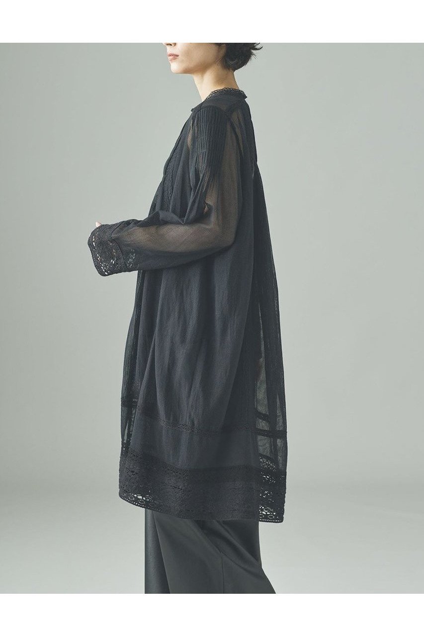 【カレンソロジー/Curensology】のコットンメッシュブラウス 人気、トレンドファッション・服の通販 founy(ファニー) 　ファッション　Fashion　レディースファッション　Fashion for Women　トップス・カットソー　Cut & Sew Tops　シャツ・ブラウス・オフィスカジュアル　Elegant Blouses & Button-Ups　おすすめ　Recommended / Our Picks　インド　Indian Textile　インナー　Innerwear　サテン　Satin, Glossy Fabric　スリーブ　Sleeve, Long Sleeve / Short Sleeve　バランス　Balance, Style Balance　フリル　Frill, Ruffle　メッシュ　Mesh, Net Fabric　ロング　Long, Long-Length　新作・新入荷　New Arrivals / New In　other-3|ID: prp329100004608802 ipo3291000000032949836