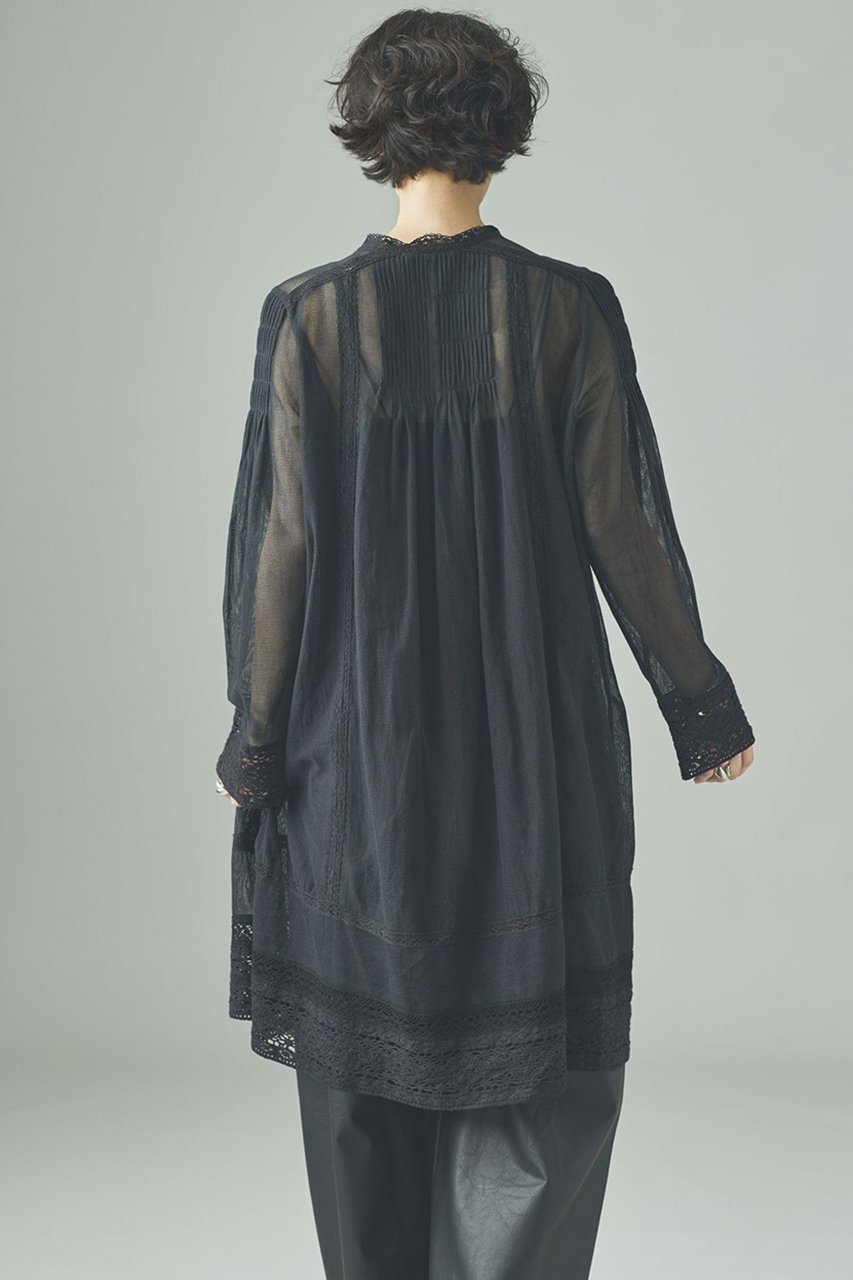 【カレンソロジー/Curensology】のコットンメッシュブラウス 人気、トレンドファッション・服の通販 founy(ファニー) 　ファッション　Fashion　レディースファッション　Fashion for Women　トップス・カットソー　Cut & Sew Tops　シャツ・ブラウス・オフィスカジュアル　Elegant Blouses & Button-Ups　おすすめ　Recommended / Our Picks　インド　Indian Textile　インナー　Innerwear　サテン　Satin, Glossy Fabric　スリーブ　Sleeve, Long Sleeve / Short Sleeve　バランス　Balance, Style Balance　フリル　Frill, Ruffle　メッシュ　Mesh, Net Fabric　ロング　Long, Long-Length　新作・新入荷　New Arrivals / New In　other-4|ID: prp329100004608802 ipo3291000000032949842