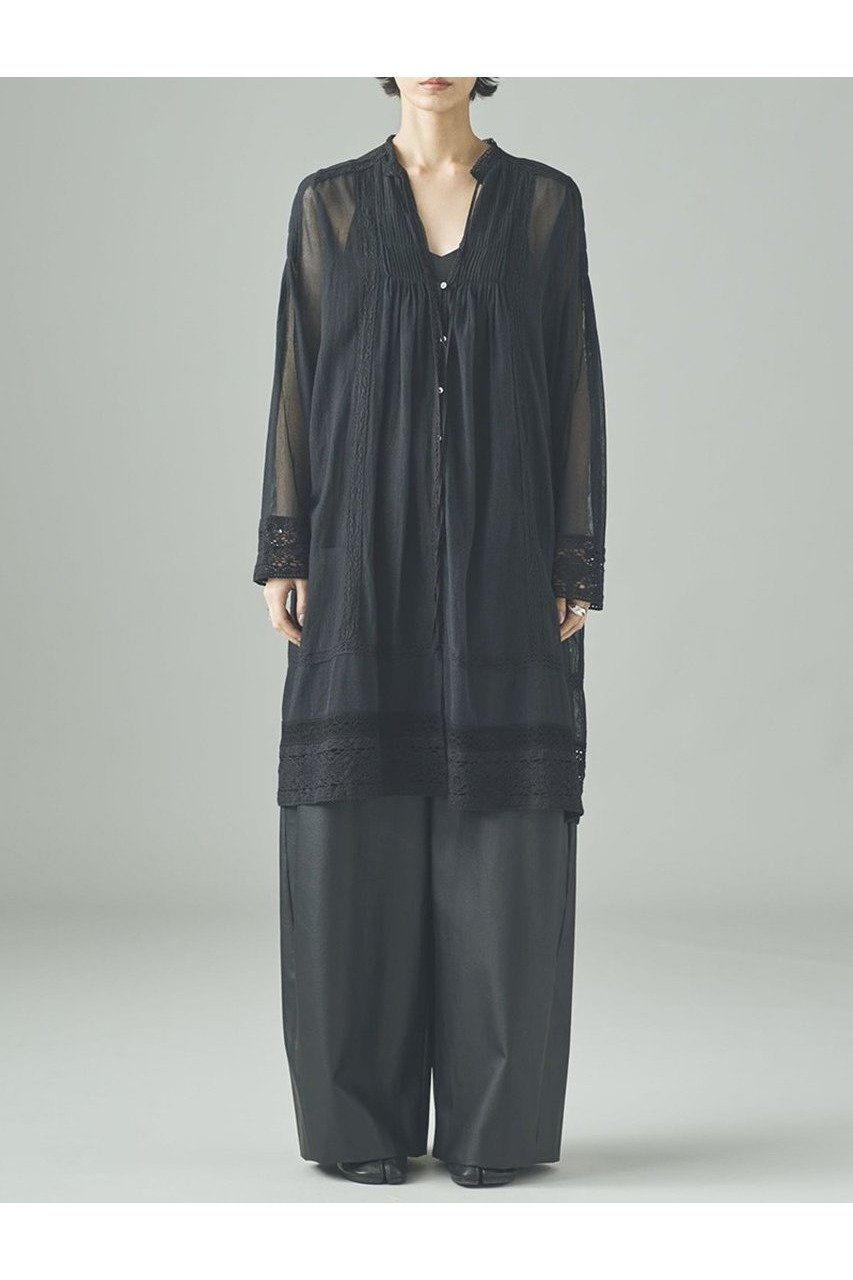 【カレンソロジー/Curensology】のコットンメッシュブラウス 人気、トレンドファッション・服の通販 founy(ファニー) 　ファッション　Fashion　レディースファッション　Fashion for Women　トップス・カットソー　Cut & Sew Tops　シャツ・ブラウス・オフィスカジュアル　Elegant Blouses & Button-Ups　おすすめ　Recommended / Our Picks　インド　Indian Textile　インナー　Innerwear　サテン　Satin, Glossy Fabric　スリーブ　Sleeve, Long Sleeve / Short Sleeve　バランス　Balance, Style Balance　フリル　Frill, Ruffle　メッシュ　Mesh, Net Fabric　ロング　Long, Long-Length　新作・新入荷　New Arrivals / New In　other-5|ID: prp329100004608802 ipo3291000000032949847