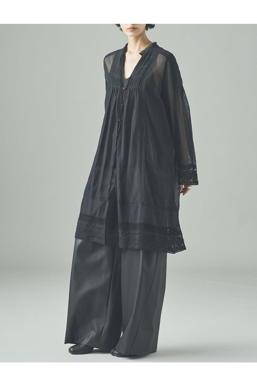 【カレンソロジー/Curensology】のコットンメッシュブラウス 人気、トレンドファッション・服の通販 founy(ファニー) 　ファッション　Fashion　レディースファッション　Fashion for Women　トップス・カットソー　Cut & Sew Tops　シャツ・ブラウス・オフィスカジュアル　Elegant Blouses & Button-Ups　おすすめ　Recommended / Our Picks　インド　Indian Textile　インナー　Innerwear　サテン　Satin, Glossy Fabric　スリーブ　Sleeve, Long Sleeve / Short Sleeve　バランス　Balance, Style Balance　フリル　Frill, Ruffle　メッシュ　Mesh, Net Fabric　ロング　Long, Long-Length　新作・新入荷　New Arrivals / New In　other-8|ID: prp329100004608802 ipo3291000000032949864