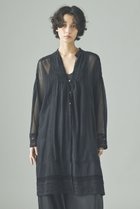 【カレンソロジー/Curensology】のコットンメッシュブラウス 人気、トレンドファッション・服の通販 founy(ファニー) ファッション Fashion レディースファッション Fashion for Women トップス・カットソー Cut & Sew Tops シャツ・ブラウス・オフィスカジュアル Elegant Blouses & Button-Ups おすすめ Recommended / Our Picks インド Indian Textile インナー Innerwear サテン Satin, Glossy Fabric スリーブ Sleeve, Long Sleeve / Short Sleeve バランス Balance, Style Balance フリル Frill, Ruffle メッシュ Mesh, Net Fabric ロング Long, Long-Length thumbnail ブラック|ID: prp329100004608802 ipo3291000000035740435