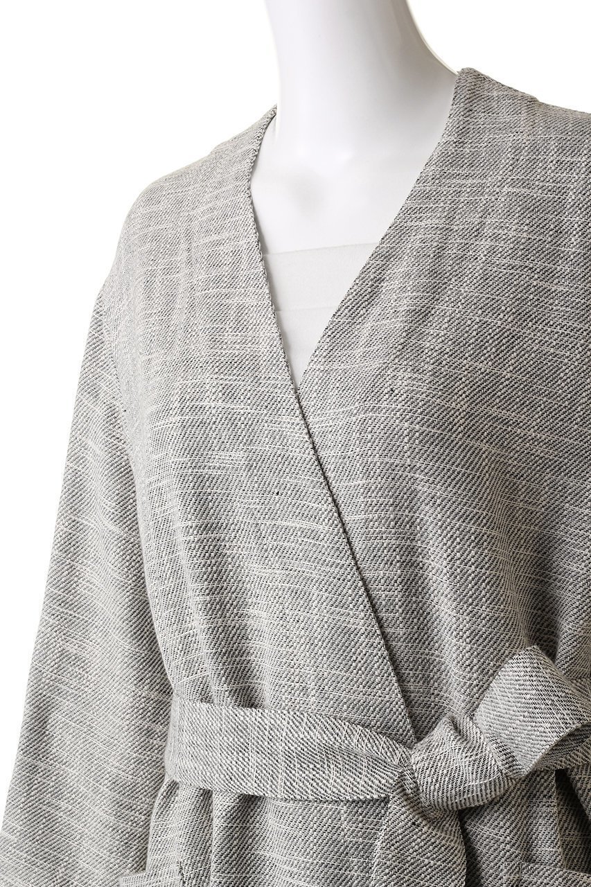 【ハウス オブ ロータス/HOUSE OF LOTUS】のスラブツイルノーカラーコート 人気、トレンドファッション・服の通販 founy(ファニー) 　ファッション　Fashion　レディースファッション　Fashion for Women　アウター　Coat / Outerwear Collection　コート・ロングコート・ピーコート　Long Coats, Peacoats & More　ショルダー　Shoulder, Shoulder Strap　スリット　Slit, Slit Detail　ツイル　Twist, Twisted Detail　ロング　Long, Long-Length　夏　Summer　春　Spring　S/S・春夏　SS, Spring/Summer, Warm Season　other-5|ID: prp329100004608803 ipo3291000000032949865