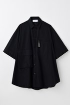 【ナゴンスタンス/nagonstans】のteck shirt /シャツ 人気、トレンドファッション・服の通販 founy(ファニー) ファッション Fashion レディースファッション Fashion for Women トップス・カットソー Cut & Sew Tops シャツ・ブラウス・オフィスカジュアル Elegant Blouses & Button-Ups ショート Short, Short Length スポーティ Sporty, Casual Athletic スリーブ Sleeve, Long Sleeve / Short Sleeve フロント Front, Front Design thumbnail Black|ID: prp329100004608804 ipo3291000000032949875