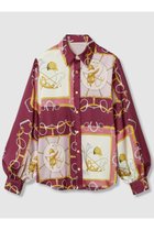【アルアバイル/allureville】の【Loulou Willoughby】RATTIジョッキープリントシャツブラウス 人気、トレンドファッション・服の通販 founy(ファニー) ファッション Fashion レディースファッション Fashion for Women トップス・カットソー Cut & Sew Tops シャツ・ブラウス・オフィスカジュアル Elegant Blouses & Button-Ups イタリア Italy シンプル Simple, Minimal スリーブ Sleeve, Long Sleeve / Short Sleeve セットアップ Set-Up, Coordinated Outfit バランス Balance, Style Balance フレア Flare, Flared プリント Print, Printed Pattern モチーフ Motif, Design Theme ロング Long, Long-Length thumbnail ピンク|ID: prp329100004608808 ipo3291000000035964084