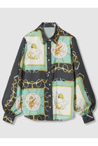 【アルアバイル/allureville】の【Loulou Willoughby】RATTIジョッキープリントシャツブラウス 人気、トレンドファッション・服の通販 founy(ファニー) ファッション Fashion レディースファッション Fashion for Women トップス・カットソー Cut & Sew Tops シャツ・ブラウス・オフィスカジュアル Elegant Blouses & Button-Ups イタリア Italy シンプル Simple, Minimal スリーブ Sleeve, Long Sleeve / Short Sleeve セットアップ Set-Up, Coordinated Outfit バランス Balance, Style Balance フレア Flare, Flared プリント Print, Printed Pattern モチーフ Motif, Design Theme ロング Long, Long-Length thumbnail ブルー|ID: prp329100004608808 ipo3291000000035964085