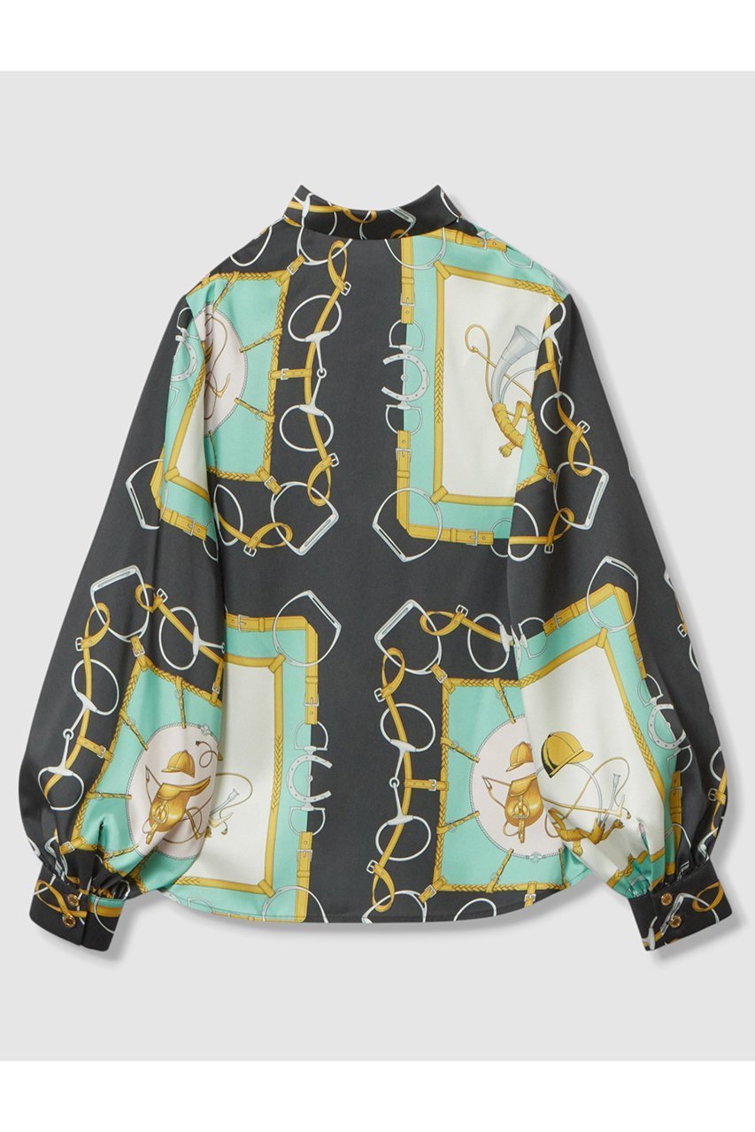 【アルアバイル/allureville】の【Loulou Willoughby】RATTIジョッキープリントシャツブラウス 人気、トレンドファッション・服の通販 founy(ファニー) 　ファッション　Fashion　レディースファッション　Fashion for Women　トップス・カットソー　Cut & Sew Tops　シャツ・ブラウス・オフィスカジュアル　Elegant Blouses & Button-Ups　イタリア　Italy　シンプル　Simple, Minimal　スリーブ　Sleeve, Long Sleeve / Short Sleeve　セットアップ　Set-Up, Coordinated Outfit　バランス　Balance, Style Balance　フレア　Flare, Flared　プリント　Print, Printed Pattern　モチーフ　Motif, Design Theme　ロング　Long, Long-Length　other-2|ID: prp329100004608808 ipo3291000000035964086