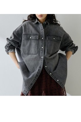 【ウィムガゼット/Whim Gazette】のコットンヘンプデニムオーバーシャツ 人気、トレンドファッション・服の通販 founy(ファニー) ファッション Fashion レディースファッション Fashion for Women トップス・カットソー Cut & Sew Tops シャツ・ブラウス・オフィスカジュアル Elegant Blouses & Button-Ups スリーブ Sleeve, Long Sleeve / Short Sleeve デニム Denim, Jeans Material ドレープ Drape, Draping Fabric フラップ Flap, Flap Pocket ポケット Pocket, Pocket Detail ユーズド Used, Vintage-Look ロング Long, Long-Length 吸水 Absorbent, Quick-Dry 定番 Standard, Basic Item 新作・新入荷 New Arrivals / New In |ID:prp329100004608810