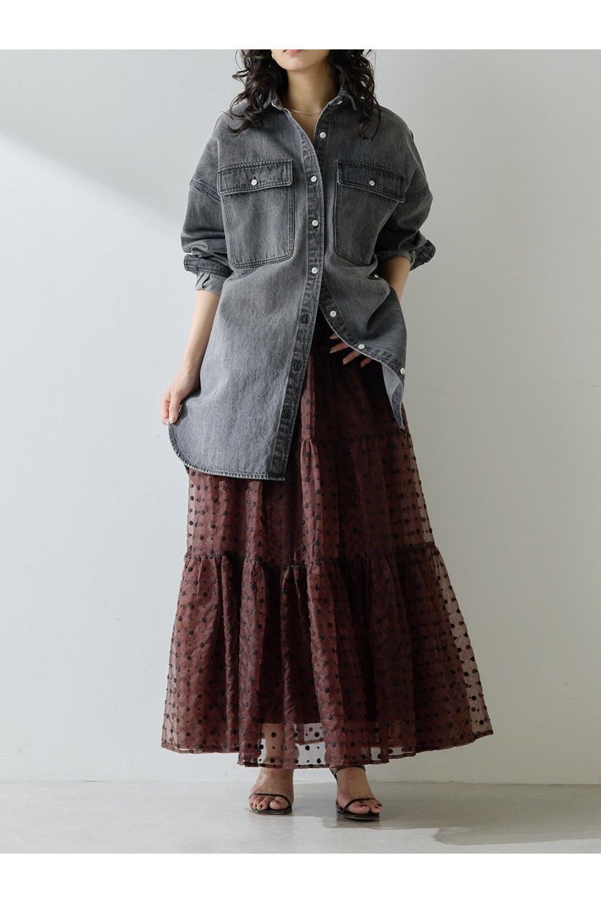 【ウィムガゼット/Whim Gazette】のコットンヘンプデニムオーバーシャツ 人気、トレンドファッション・服の通販 founy(ファニー) 　ファッション　Fashion　レディースファッション　Fashion for Women　トップス・カットソー　Cut & Sew Tops　シャツ・ブラウス・オフィスカジュアル　Elegant Blouses & Button-Ups　スリーブ　Sleeve, Long Sleeve / Short Sleeve　デニム　Denim, Jeans Material　ドレープ　Drape, Draping Fabric　フラップ　Flap, Flap Pocket　ポケット　Pocket, Pocket Detail　ユーズド　Used, Vintage-Look　ロング　Long, Long-Length　吸水　Absorbent, Quick-Dry　定番　Standard, Basic Item　新作・新入荷　New Arrivals / New In　other-2|ID: prp329100004608810 ipo3291000000032950071