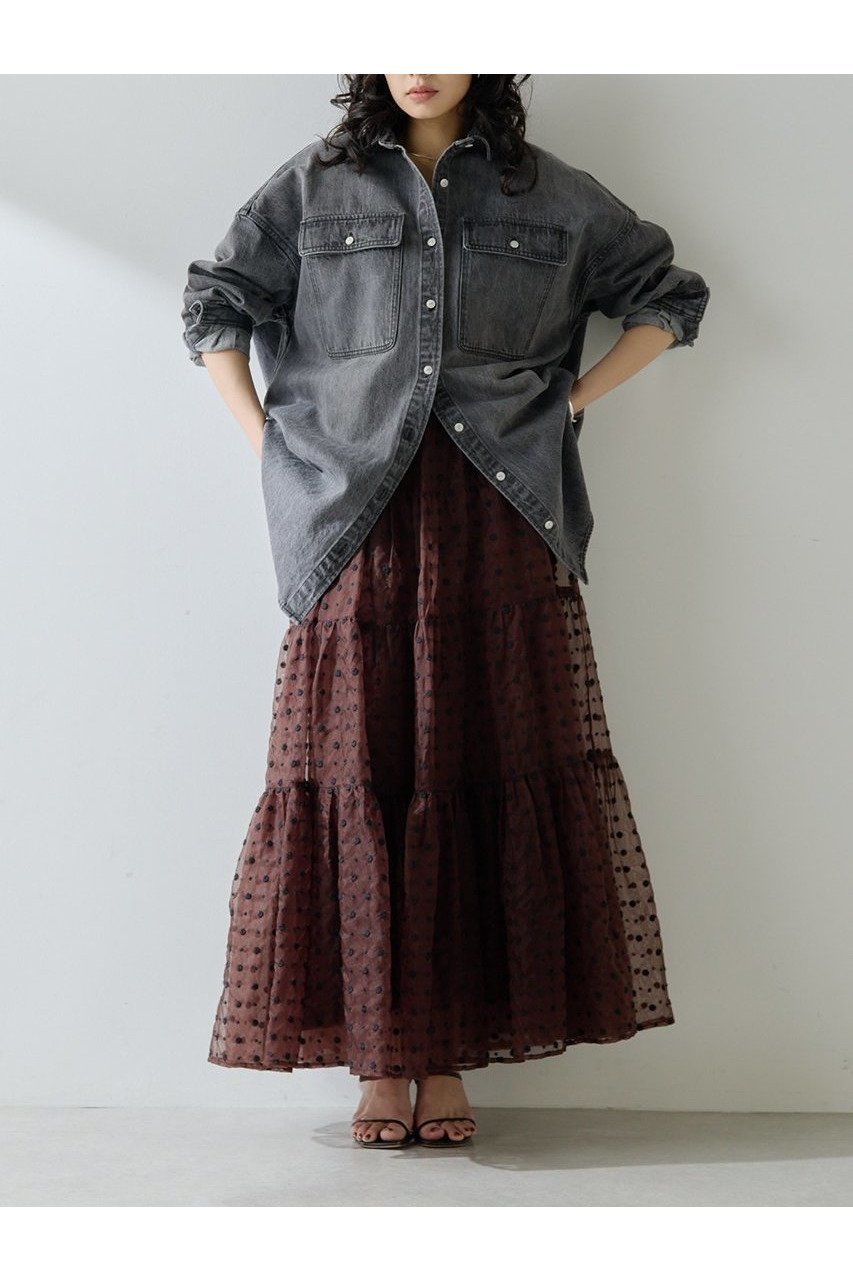 【ウィムガゼット/Whim Gazette】のコットンヘンプデニムオーバーシャツ 人気、トレンドファッション・服の通販 founy(ファニー) 　ファッション　Fashion　レディースファッション　Fashion for Women　トップス・カットソー　Cut & Sew Tops　シャツ・ブラウス・オフィスカジュアル　Elegant Blouses & Button-Ups　スリーブ　Sleeve, Long Sleeve / Short Sleeve　デニム　Denim, Jeans Material　ドレープ　Drape, Draping Fabric　フラップ　Flap, Flap Pocket　ポケット　Pocket, Pocket Detail　ユーズド　Used, Vintage-Look　ロング　Long, Long-Length　吸水　Absorbent, Quick-Dry　定番　Standard, Basic Item　新作・新入荷　New Arrivals / New In　other-6|ID: prp329100004608810 ipo3291000000032950095