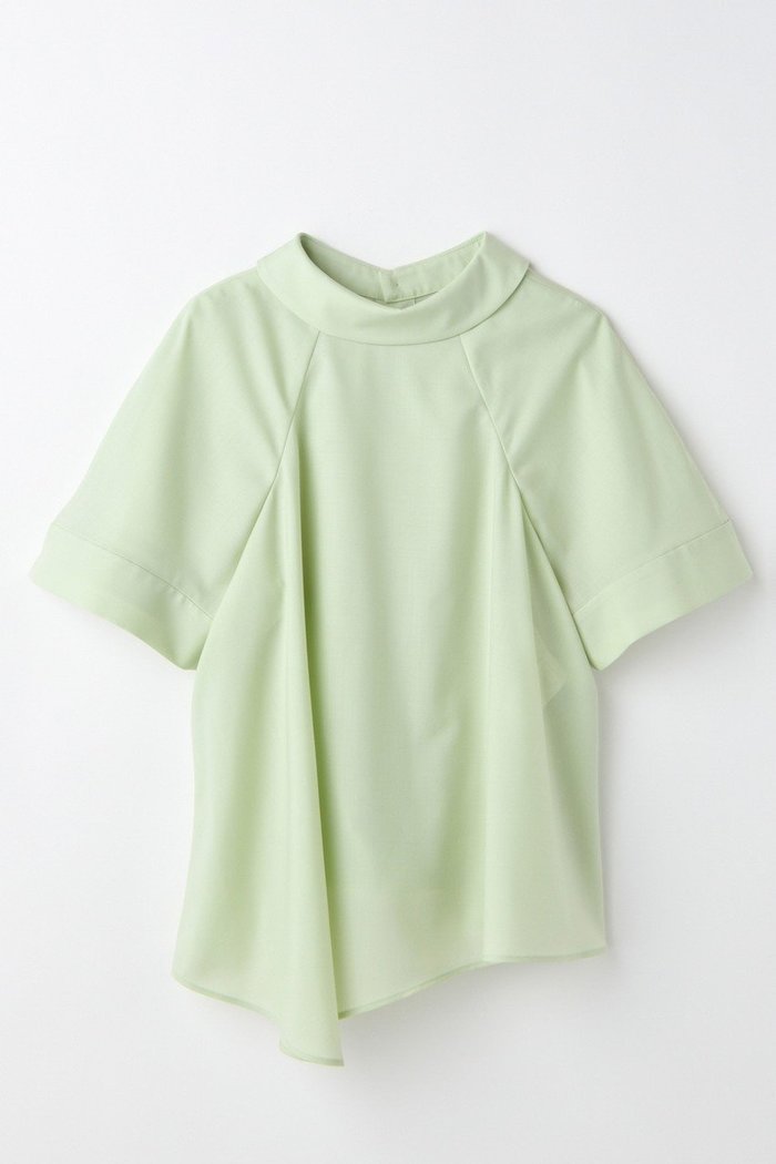 【エンフォルド/ENFOLD】のHIGH-NECK BLOUSE/ブラウス インテリア・キッズ・メンズ・レディースファッション・服の通販 founy(ファニー) https://founy.com/ ファッション Fashion レディースファッション Fashion for Women トップス・カットソー Cut & Sew Tops シャツ・ブラウス・オフィスカジュアル Elegant Blouses & Button-Ups おすすめ Recommended / Our Picks エレガント 上品 Elegant ショート Short, Short Length スリーブ Sleeve, Long Sleeve / Short Sleeve セットアップ Set-Up, Coordinated Outfit ハイネック High Neck, Mock Neck ワイド Wide, Wide Fit |ID: prp329100004608815 ipo3291000000035795585