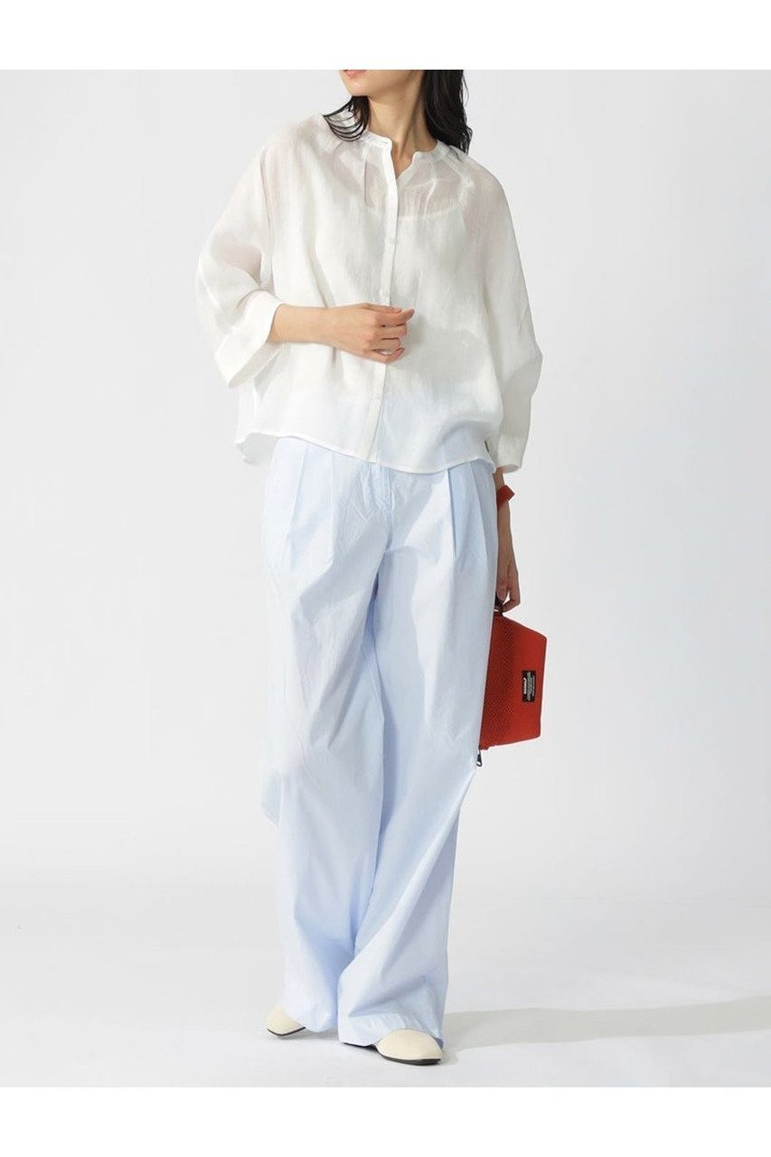 【エコアルフ/ECOALF】のTAMARA シャツ / TAMARA SHIRT WOMAN インテリア・キッズ・メンズ・レディースファッション・服の通販 founy(ファニー) 　ファッション　Fashion　レディースファッション　Fashion for Women　トップス・カットソー　Cut & Sew Tops　シャツ・ブラウス・オフィスカジュアル　Elegant Blouses & Button-Ups　なめらか　Smooth, Silky Texture　ギャザー　Gathered, Ruffled　コンパクト　Compact, Small Size　ショート　Short, Short Length　スリーブ　Sleeve, Long Sleeve / Short Sleeve　トレンド　Trend, Trending Now　フィット　Fit, Slim Fit　リラックス　Relax, Relaxed Fit　ロールアップ　Roll-Up, Cuffed Hem　夏　Summer　新作・新入荷　New Arrivals / New In　ホワイト|ID: prp329100004608817 ipo3291000000032950227