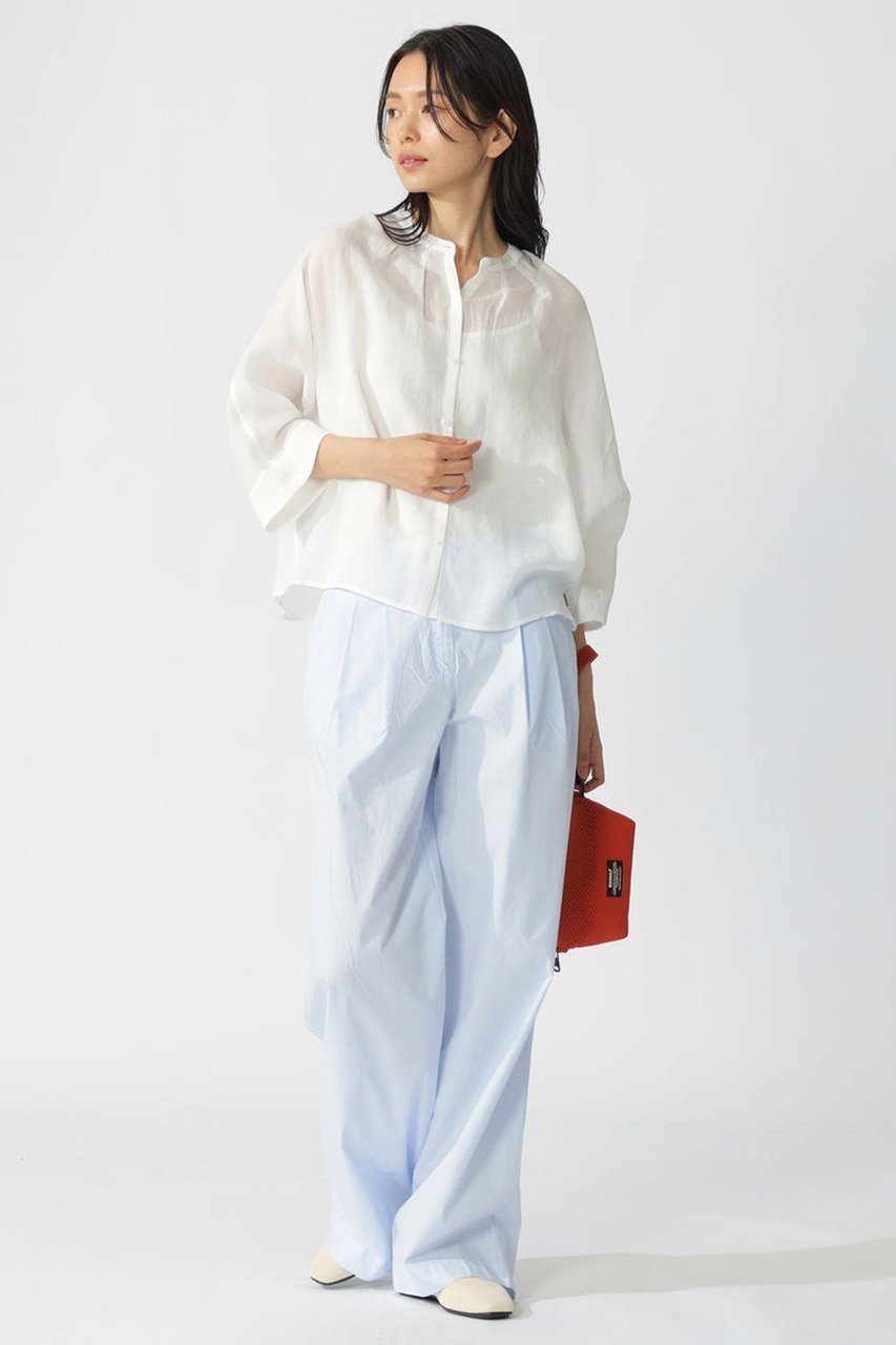 【エコアルフ/ECOALF】のTAMARA シャツ / TAMARA SHIRT WOMAN インテリア・キッズ・メンズ・レディースファッション・服の通販 founy(ファニー) 　ファッション　Fashion　レディースファッション　Fashion for Women　トップス・カットソー　Cut & Sew Tops　シャツ・ブラウス・オフィスカジュアル　Elegant Blouses & Button-Ups　なめらか　Smooth, Silky Texture　ギャザー　Gathered, Ruffled　コンパクト　Compact, Small Size　ショート　Short, Short Length　スリーブ　Sleeve, Long Sleeve / Short Sleeve　トレンド　Trend, Trending Now　フィット　Fit, Slim Fit　リラックス　Relax, Relaxed Fit　ロールアップ　Roll-Up, Cuffed Hem　夏　Summer　ホワイト|ID: prp329100004608817 ipo3291000000035740492